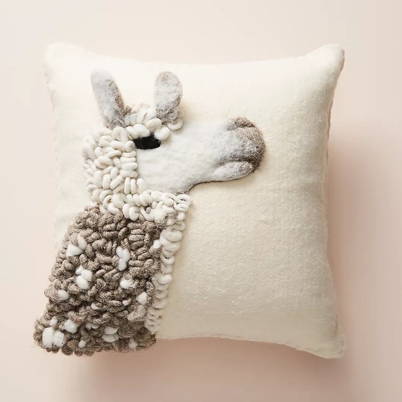 Anthropologie Ernie and Irene Llama Pillow Set of 2 NWT - Picture 1 of 10